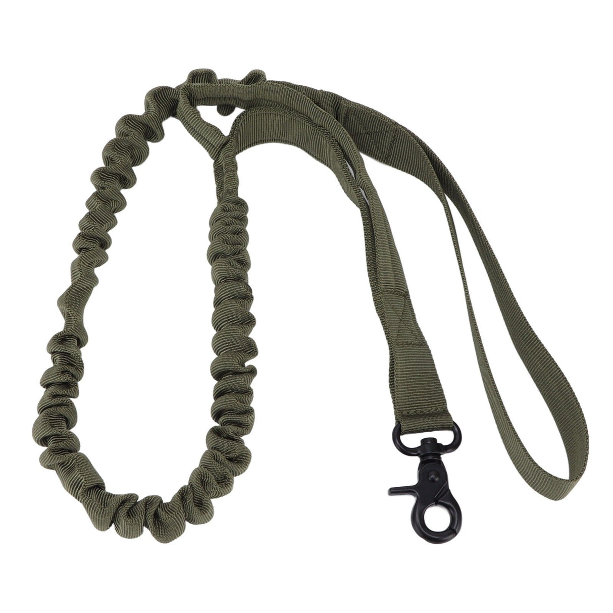 Dog Leash Durable Wear Resistant Easy Control Elasticity Provides Ductility Military Pet Leash Pet SupplyGreen