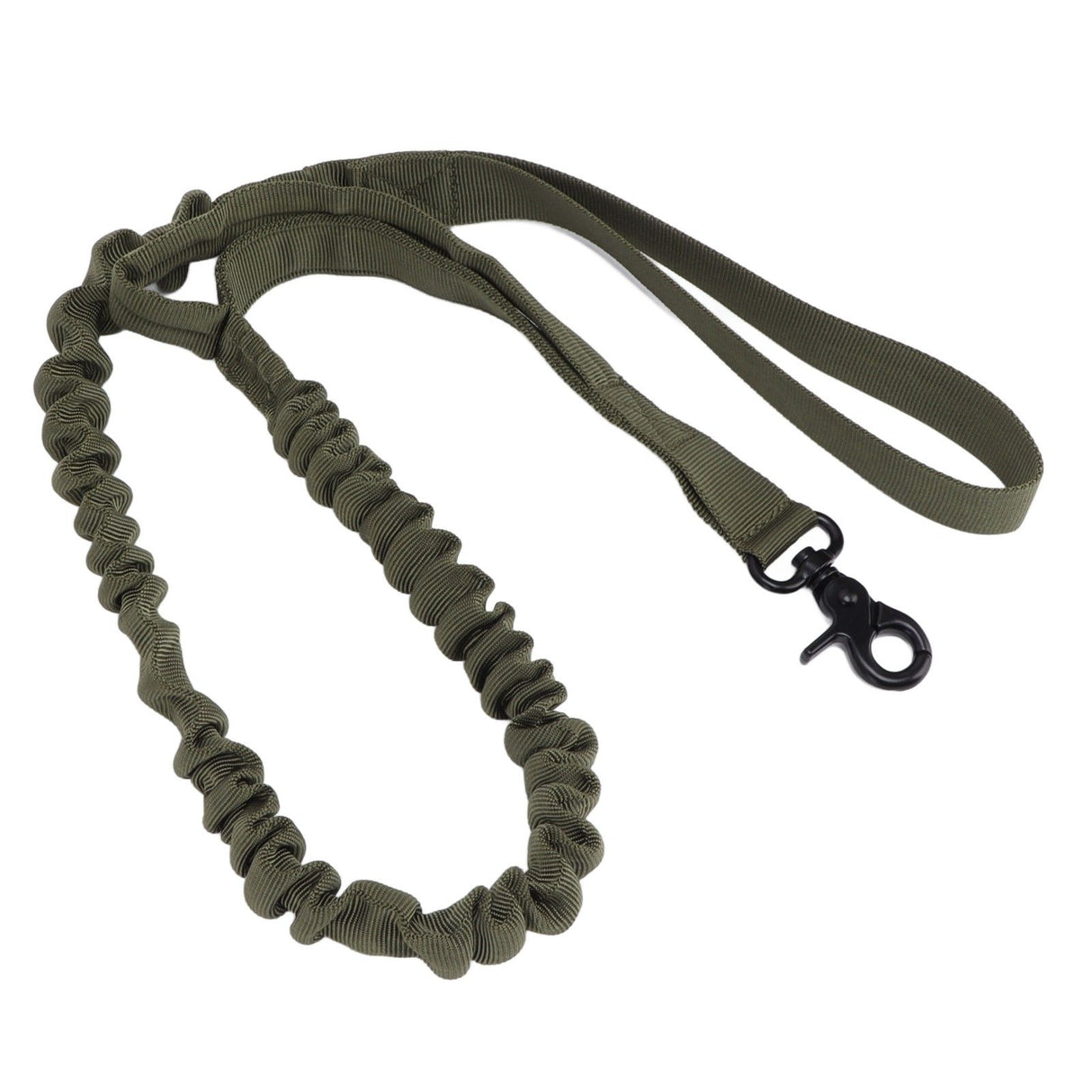 Dog Leash Durable Wear Resistant Easy Control Elasticity Provides Ductility Military Pet Leash Pet SupplyGreen