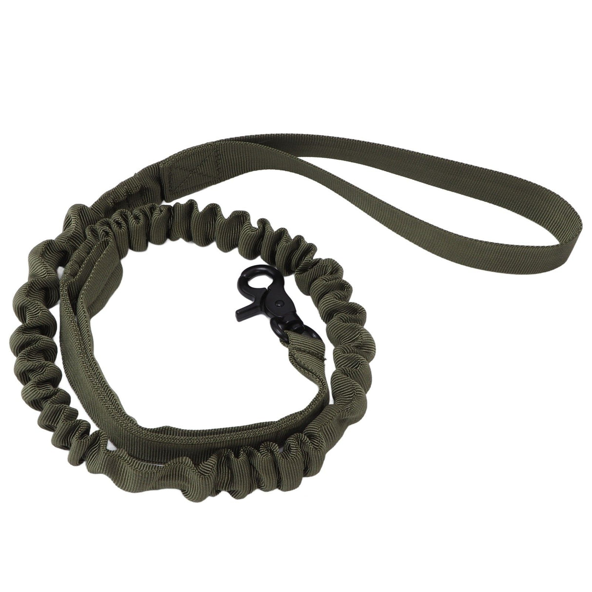 Dog Leash Durable Wear Resistant Easy Control Elasticity Provides Ductility Military Pet Leash Pet SupplyGreen