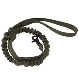 Dog Leash Durable Wear Resistant Easy Control Elasticity Provides Ductility Military Pet Leash Pet SupplyGreen - Low Angle