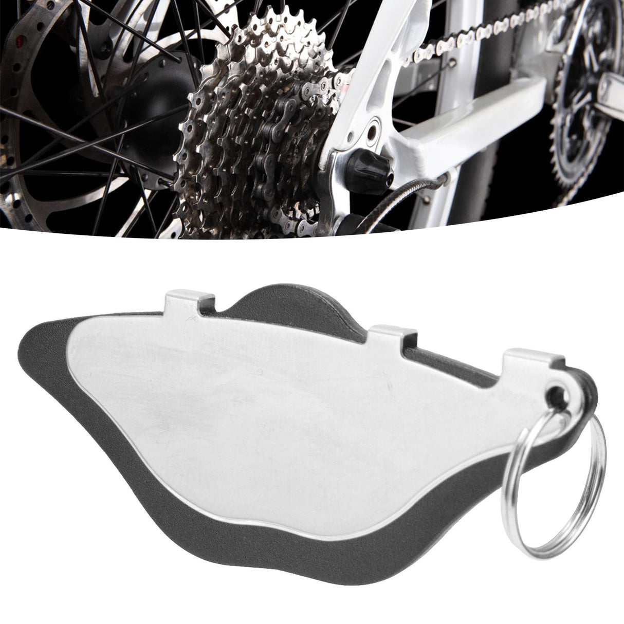 Disc Brake Spacer Stainless Steel Prevent Rubbing Clearance Alignment Bicycle Brake Repair PadsBlack