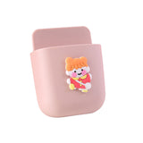 Cartoon Storage Box Wall Mounted Storage Container Cute Phone Storage Box for Home Decoration(Pink Little Girl Pattern )