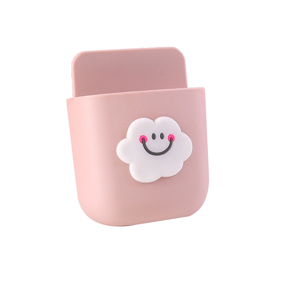 Cartoon Storage Box Wall Mounted Storage Container Cute Phone Storage Box for Home Decoration(Pink Cloud Pattern )