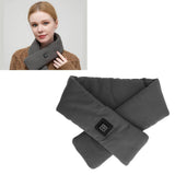 Heating Scarf Washable Skin Friendly Electric Heated Scarf with 3 Adjustable Gears for Adults Children ElderlyGrey