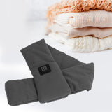 Heating Scarf Washable Skin Friendly Electric Heated Scarf with 3 Adjustable Gears for Adults Children ElderlyGrey