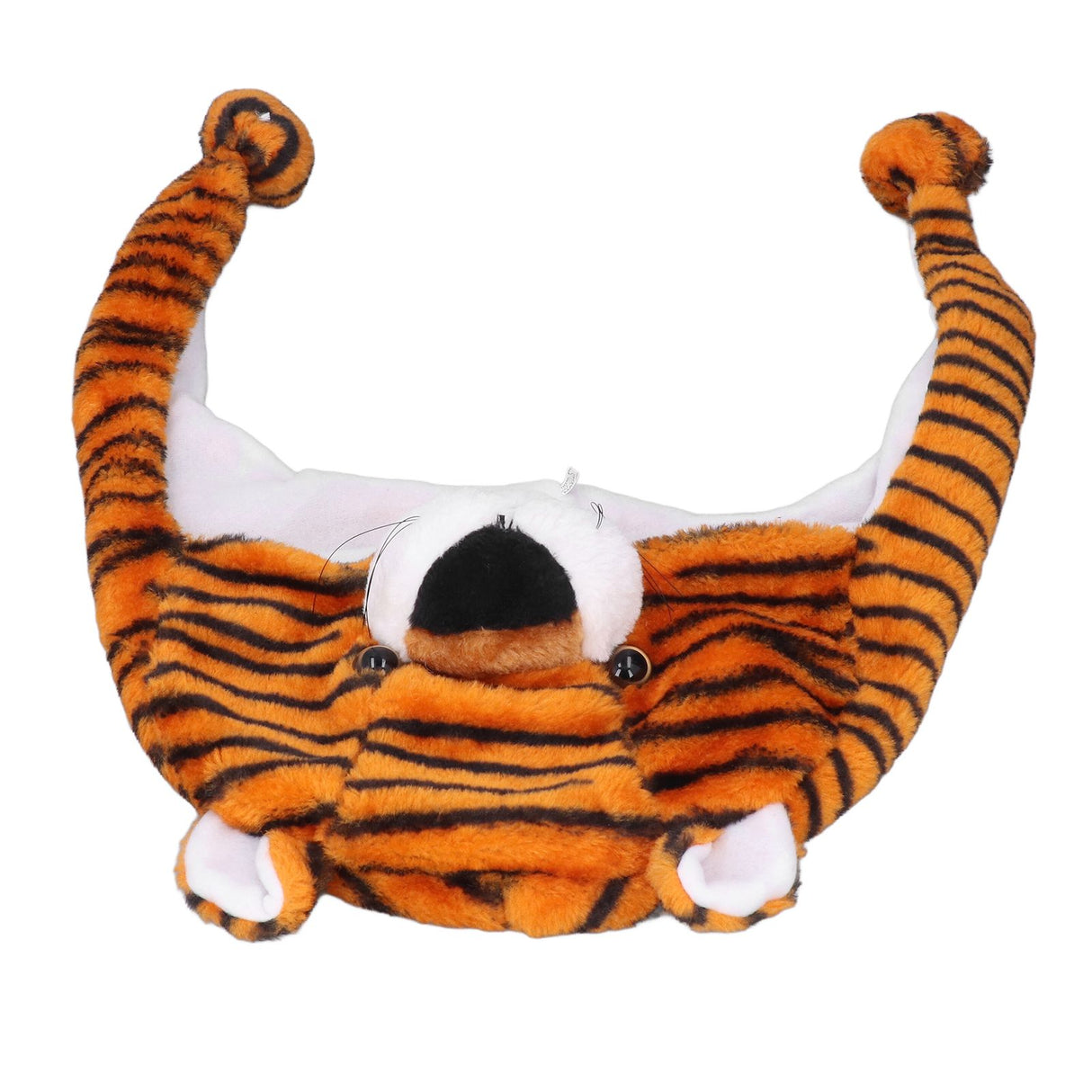 Tiger Cute Plush Hat Soft Coldproof Prevent Static Funny Winter Tiger Hat for School Camping