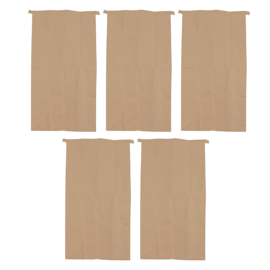 5Pcs Kraft Paper Composite Woven Bag Waterproof 100 X 50cm Leaf Storage Bag for Home Garden Courtyard Lawn