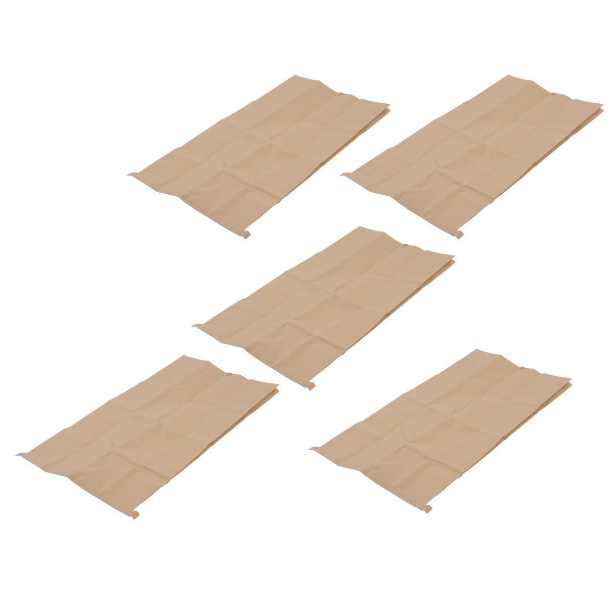 5Pcs Kraft Paper Composite Woven Bag Waterproof 100 X 50cm Leaf Storage Bag for Home Garden Courtyard Lawn