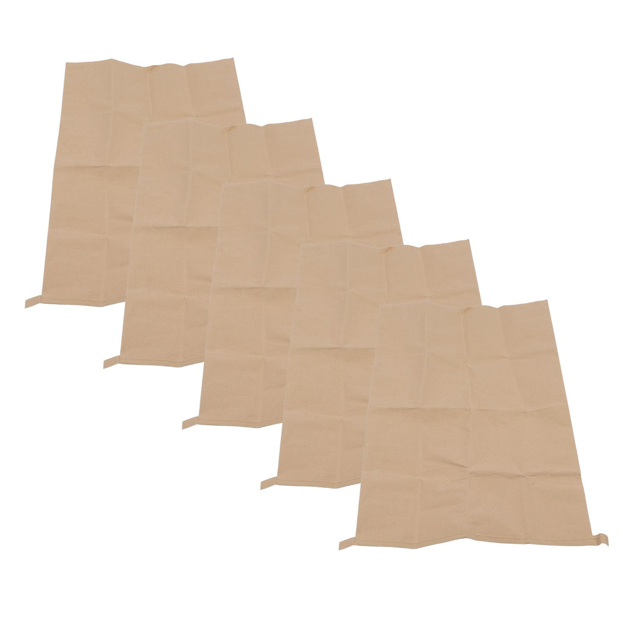 5Pcs Kraft Paper Composite Woven Bag Waterproof 100 X 50cm Leaf Storage Bag for Home Garden Courtyard Lawn
