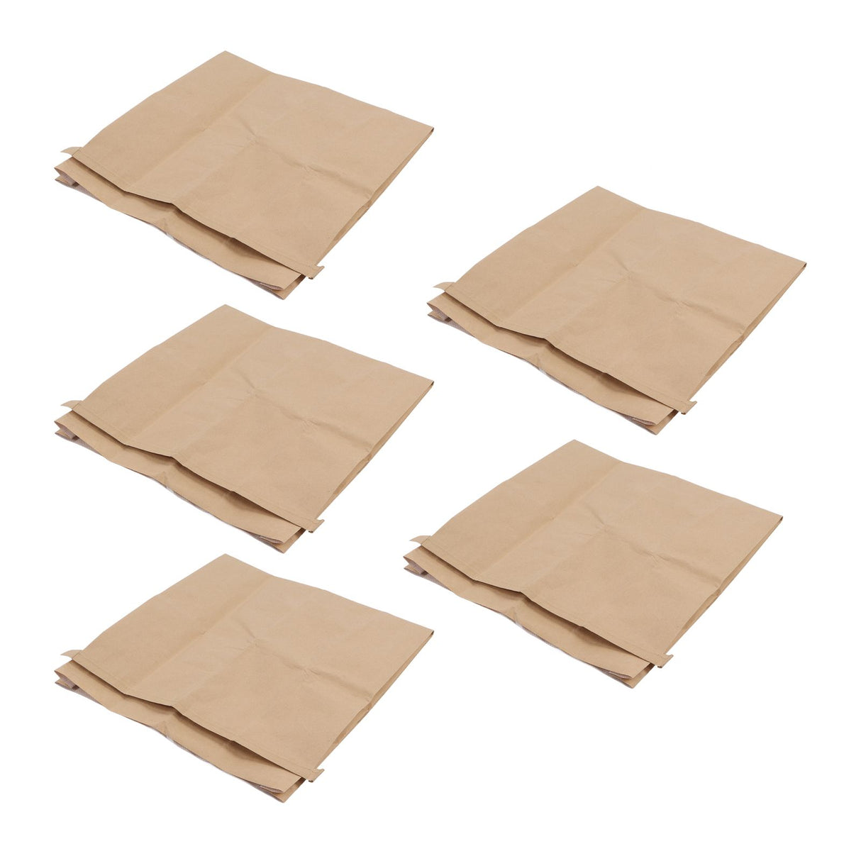 5Pcs Kraft Paper Composite Woven Bag Waterproof 100 X 50cm Leaf Storage Bag for Home Garden Courtyard Lawn