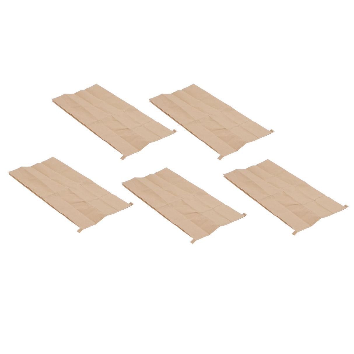 5Pcs Kraft Paper Composite Woven Bag Waterproof 100 X 50cm Leaf Storage Bag for Home Garden Courtyard Lawn