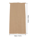 5Pcs Kraft Paper Composite Woven Bag Waterproof 100 X 50cm Leaf Storage Bag for Home Garden Courtyard Lawn - Extra Image