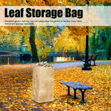 5Pcs Kraft Paper Composite Woven Bag Waterproof 100 X 50cm Leaf Storage Bag for Home Garden Courtyard Lawn