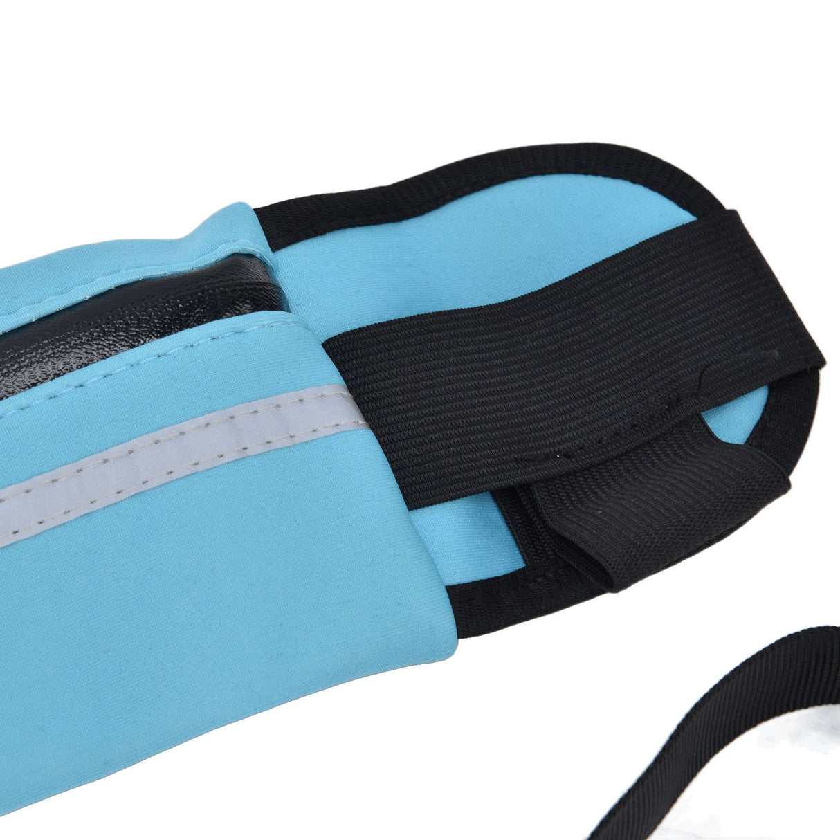 Sports Belt Bag Leash Set Reflective Elastic Explosion Proof Dog Running Traction Rope for Walking RunningSky Blue