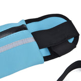 Sports Belt Bag Leash Set Reflective Elastic Explosion Proof Dog Running Traction Rope for Walking RunningSky Blue - Extra Image