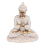 Buddha Statue Artisan Craftsmanship Clear Engraving Strong Frost Resistance Resin Meditating Buddha Statue for Hallway8138