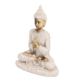 Buddha Statue Artisan Craftsmanship Clear Engraving Strong Frost Resistance Resin Meditating Buddha Statue for Hallway8138