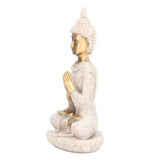 Buddha Statue Artisan Craftsmanship Clear Engraving Strong Frost Resistance Resin Meditating Buddha Statue for Hallway8138