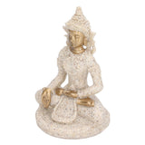 Buddha Statue Artisan Craftsmanship Clear Engraving Strong Frost Resistance Resin Meditating Buddha Statue for Hallway8135
