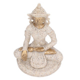 Buddha Statue Artisan Craftsmanship Clear Engraving Strong Frost Resistance Resin Meditating Buddha Statue for Hallway8135 - 45-Degree Angle