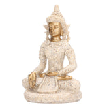 Buddha Statue Artisan Craftsmanship Clear Engraving Strong Frost Resistance Resin Meditating Buddha Statue for Hallway8135 - Extra Image