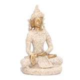 Buddha Statue Artisan Craftsmanship Clear Engraving Strong Frost Resistance Resin Meditating Buddha Statue for Hallway8135