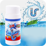 Drain Clog Remover Sink Drain Cleaner Pipe Dredge Powder Kitchen Toilet Pipeline Cleaning Tool - 45-Degree Angle