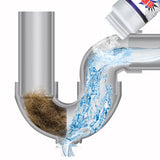 Drain Clog Remover Sink Drain Cleaner Pipe Dredge Powder Kitchen Toilet Pipeline Cleaning Tool - Rear View