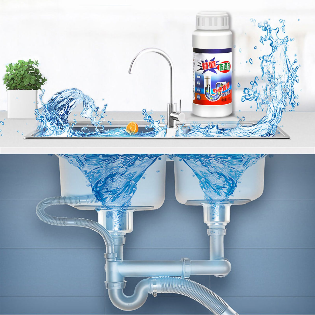 Drain Clog Remover Sink Drain Cleaner Pipe Dredge Powder Kitchen Toilet Pipeline Cleaning Tool
