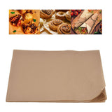 Baking Silicone Oil Paper Barbecue NonStick Baking Paper for Cooking Frying Grilling Rack(Natural Color 20x30cm )
