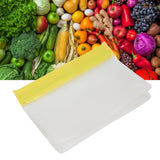 Silicone Bags Environmentally Friendly Leakproof Reusable Food Vegetables Storage Bags for HomeYellow Medium