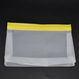 Silicone Bags Environmentally Friendly Leakproof Reusable Food Vegetables Storage Bags for HomeYellow Medium - Extra Image