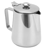 Milk Frothing Pitcher 304 Stainless Steel Milk Frother Coffee Cup with Cover for Home Coffee Shop1500ML - 45-Degree Angle