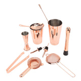 11PCS/Set Cocktail Shaker Set Bartender Kit Cocktail Strainer Stainless Steel Barware for Home PartyRose Gold - Extra Image