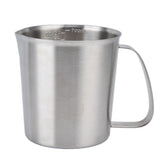 Measuring Cup 304 Stainless Steel CorrosionResistant Coffee Milk Frothing Cup with Scale for Home Coffee Shop(700ML )