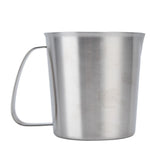 Measuring Cup 304 Stainless Steel CorrosionResistant Coffee Milk Frothing Cup with Scale for Home Coffee Shop(700ML ) - Rear View