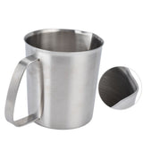 Measuring Cup 304 Stainless Steel CorrosionResistant Coffee Milk Frothing Cup with Scale for Home Coffee Shop(700ML )
