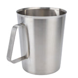 Measuring Cup 304 Stainless Steel CorrosionResistant Coffee Milk Frothing Cup with Scale for Home Coffee Shop(1500ML ) - Side View