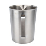 Measuring Cup 304 Stainless Steel CorrosionResistant Coffee Milk Frothing Cup with Scale for Home Coffee Shop(1500ML ) - Rear View