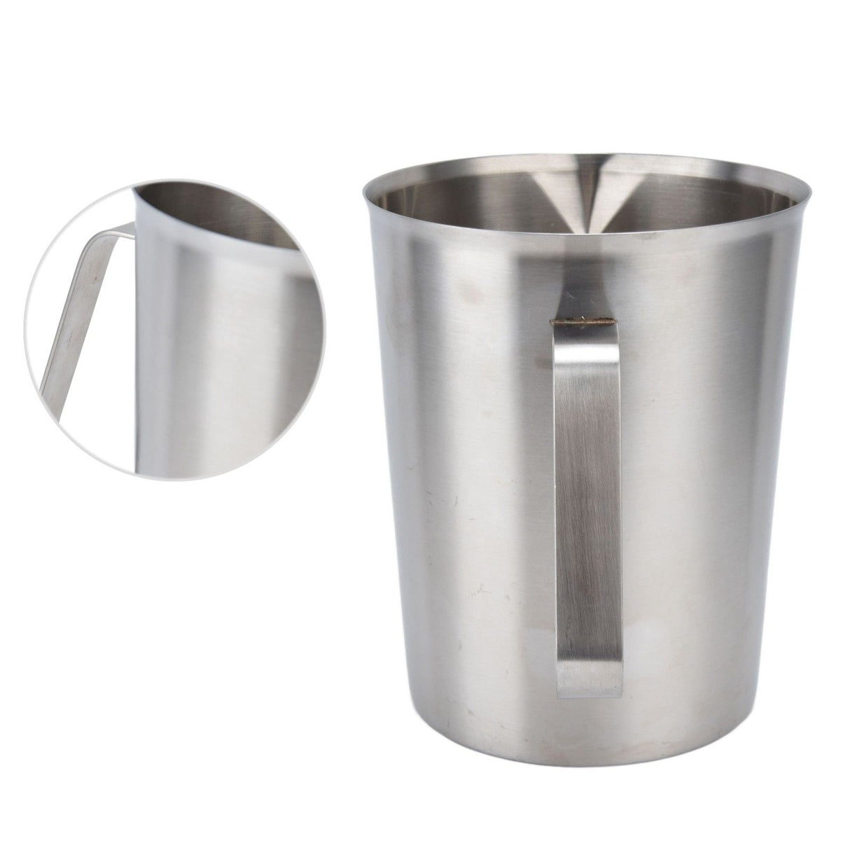 Measuring Cup 304 Stainless Steel CorrosionResistant Coffee Milk Frothing Cup with Scale for Home Coffee Shop(1500ML )