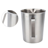 Measuring Cup 304 Stainless Steel CorrosionResistant Coffee Milk Frothing Cup with Scale for Home Coffee Shop(1500ML )
