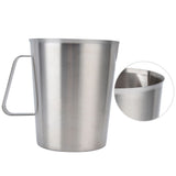 Measuring Cup 304 Stainless Steel CorrosionResistant Coffee Milk Frothing Cup with Scale for Home Coffee Shop(1500ML )