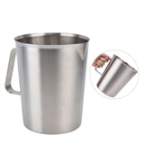Measuring Cup 304 Stainless Steel CorrosionResistant Coffee Milk Frothing Cup with Scale for Home Coffee Shop(1500ML )