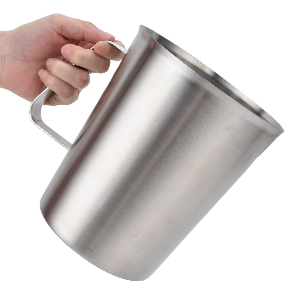 Measuring Cup 304 Stainless Steel CorrosionResistant Coffee Milk Frothing Cup with Scale for Home Coffee Shop(1500ML )