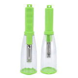 Storage Peeler Household Fruit Peeler with Storage Box Vegetable Peeling Tool for Home Kitchen - Rear View