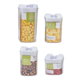 4Pcs/Set Kitchen Storage Box Transparent Multifunctional Sealed Jar for Home Kitchen - Side View