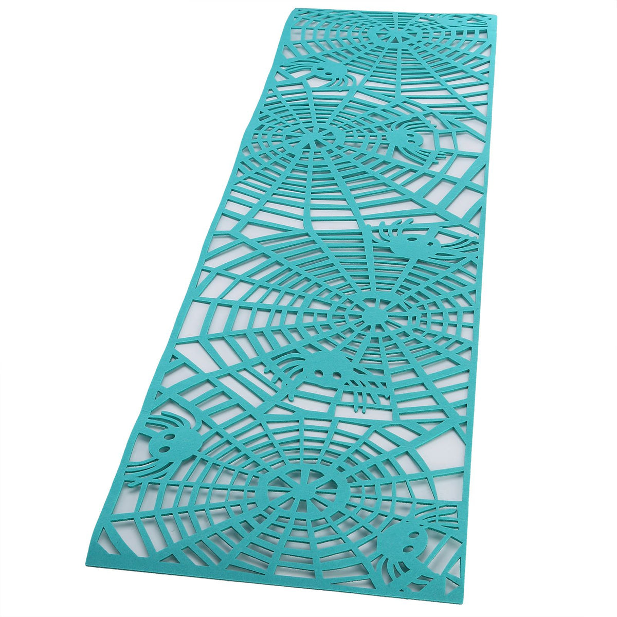 Rectangle Shape Tablecloth Hollow Out Table Runner for Wedding Household DecorationsGreen