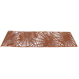 Rectangle Shape Tablecloth Hollow Out Table Runner for Wedding Household DecorationsBrown