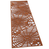 Rectangle Shape Tablecloth Hollow Out Table Runner for Wedding Household DecorationsBrown