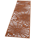 Rectangle Shape Tablecloth Hollow Out Table Runner for Wedding Household DecorationsBrown